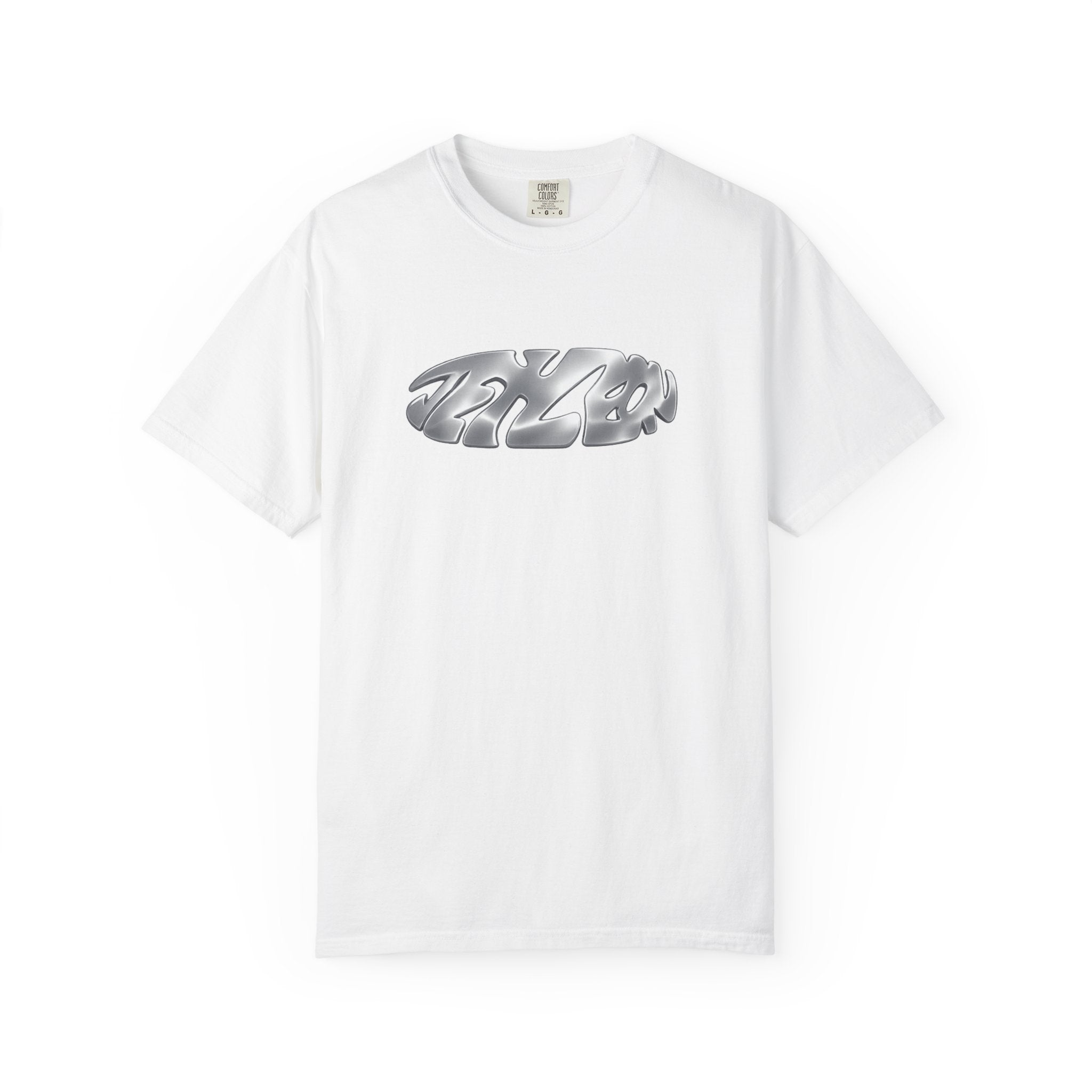 Glorify God Chrome Logo T-Shirt | Faith Typography Tee
