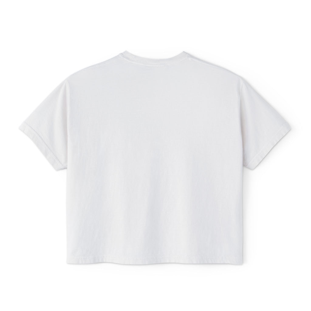 Jet Leon Women's Boxy Tee | Slightly Cropped Minimal Abstract Print