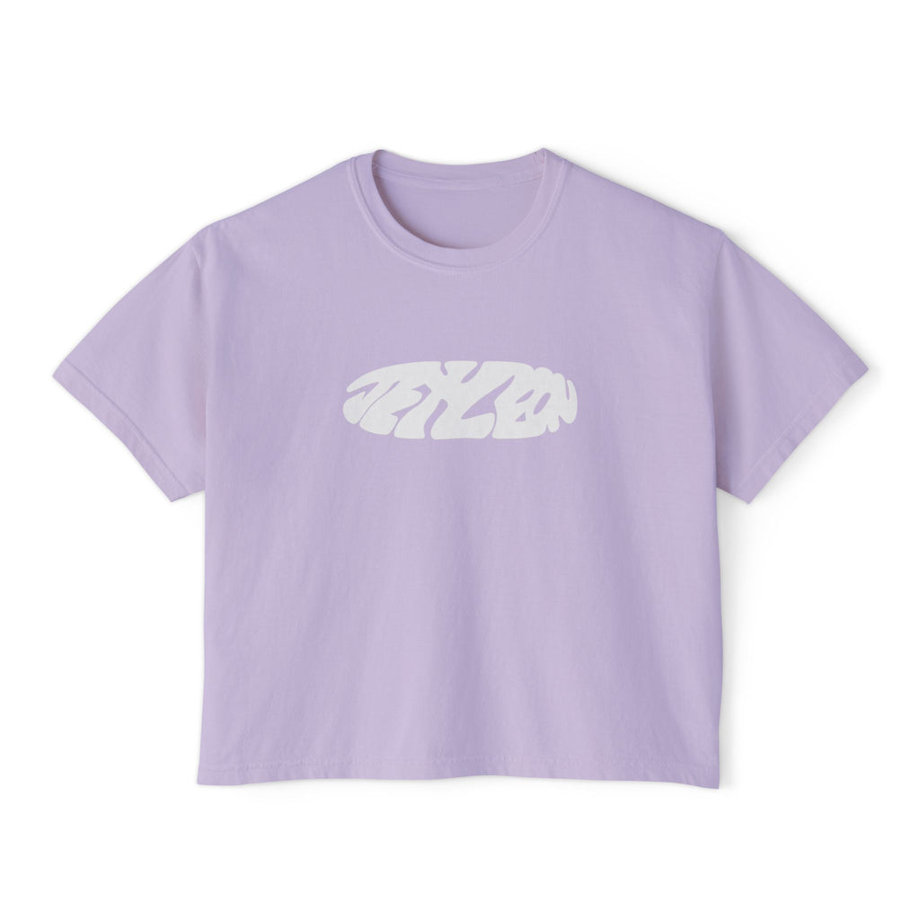 Jet Leon Women's Boxy Tee | Slightly Cropped Minimal Abstract Print