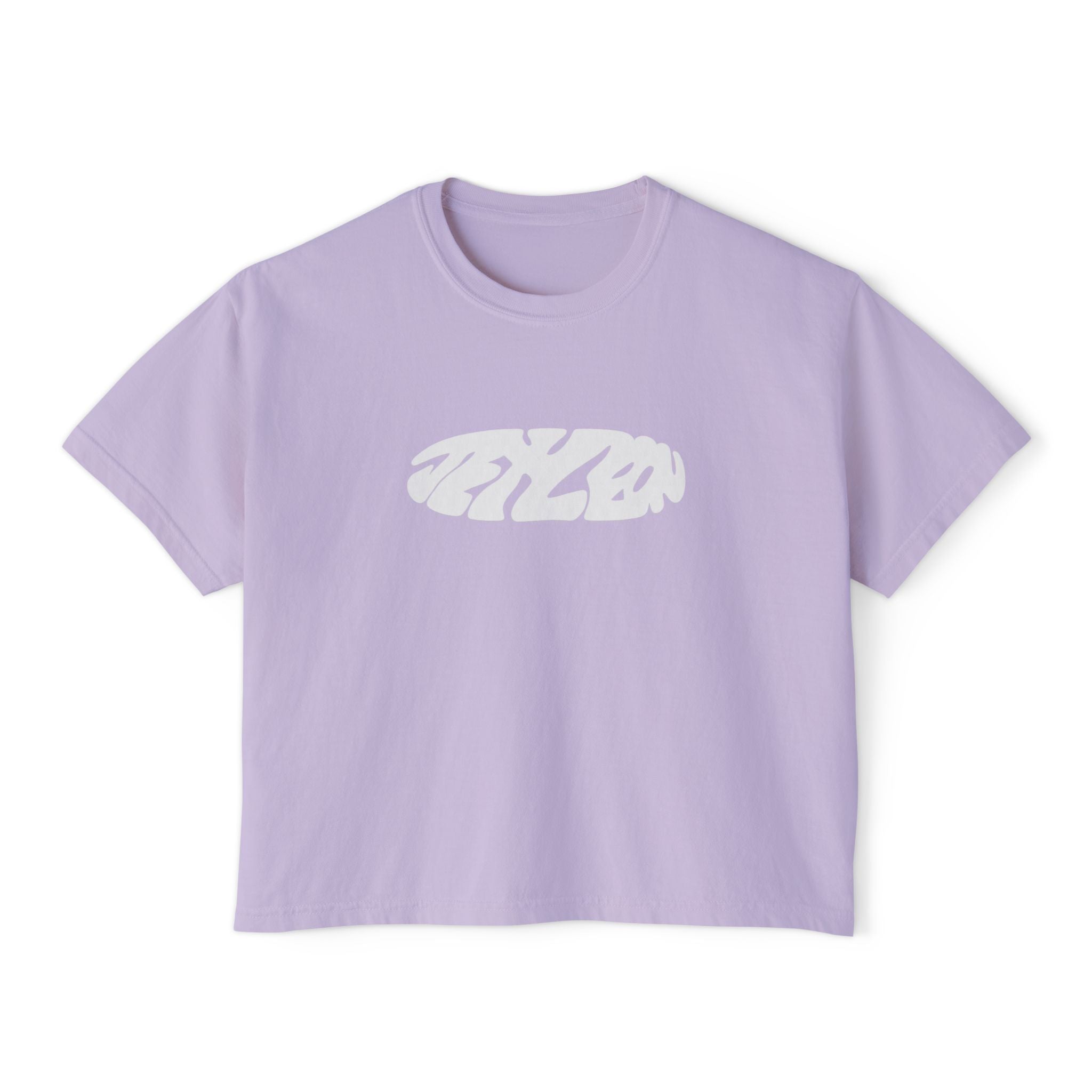 Jet Leon Women's Boxy Tee | Slightly Cropped Minimal Abstract Print