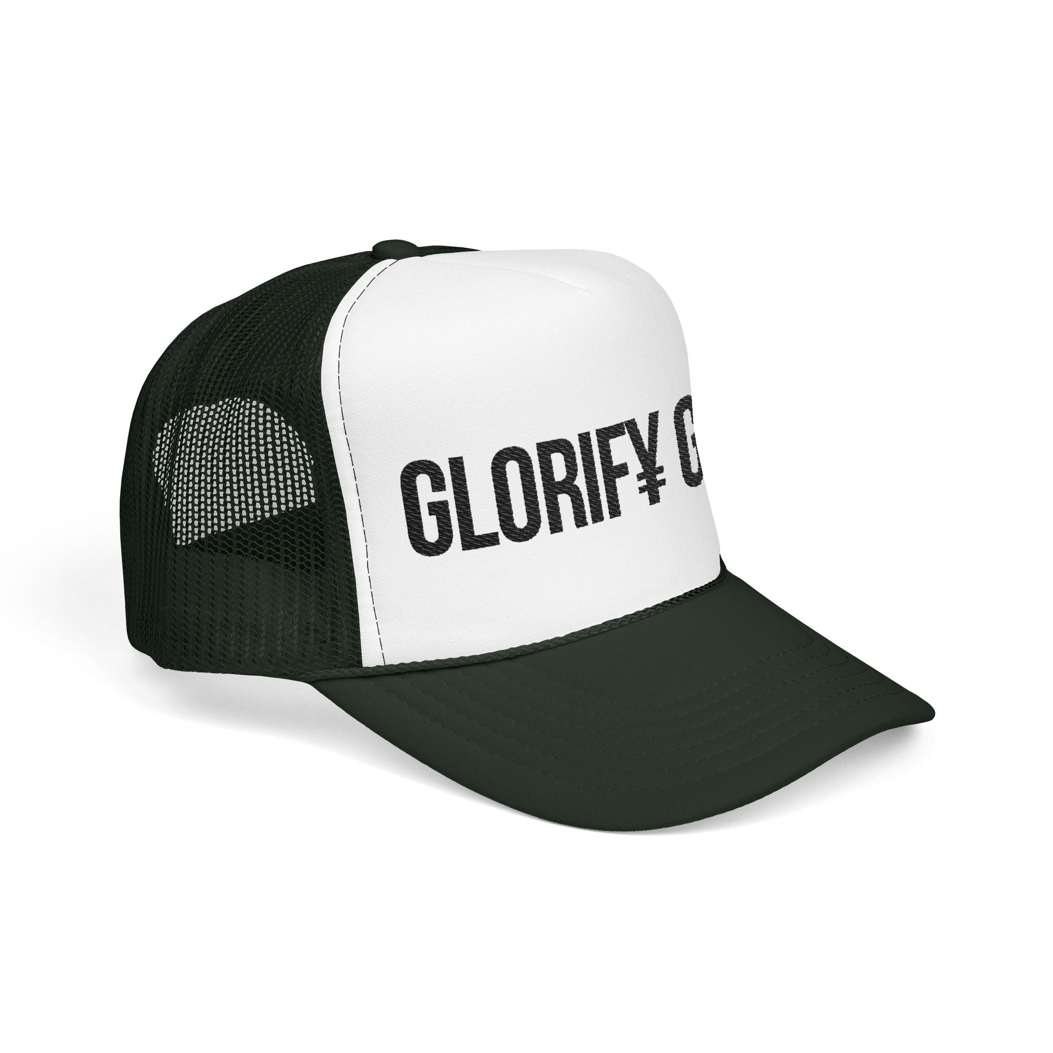 Glorify God Trucker Hat | Christian Faith Foam Mesh Cap