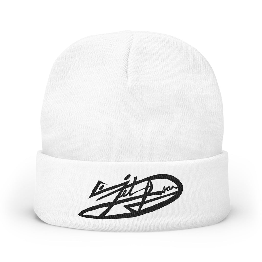 Signature Script Logo Beanie | Knit Embroidered Cuff Hat