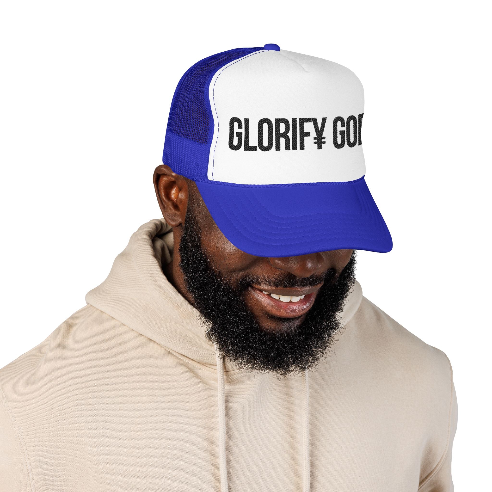 Glorify God trucker hat | Christian faith logo mesh cap