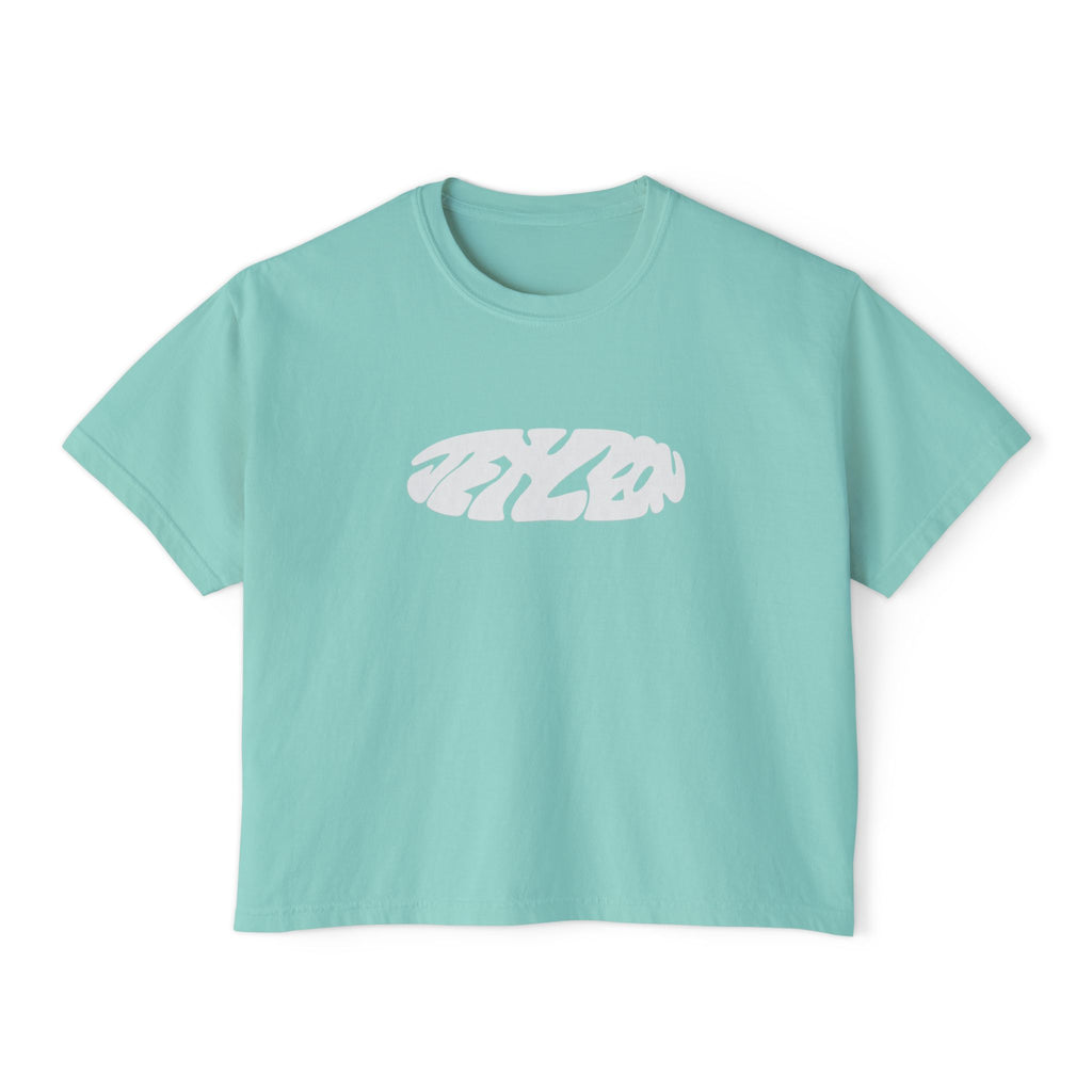 Jet Leon Women's Boxy Tee | Slightly Cropped Minimal Abstract Print