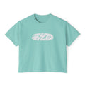 Jet Leon Women's Boxy Tee | Slightly Cropped Minimal Abstract Print