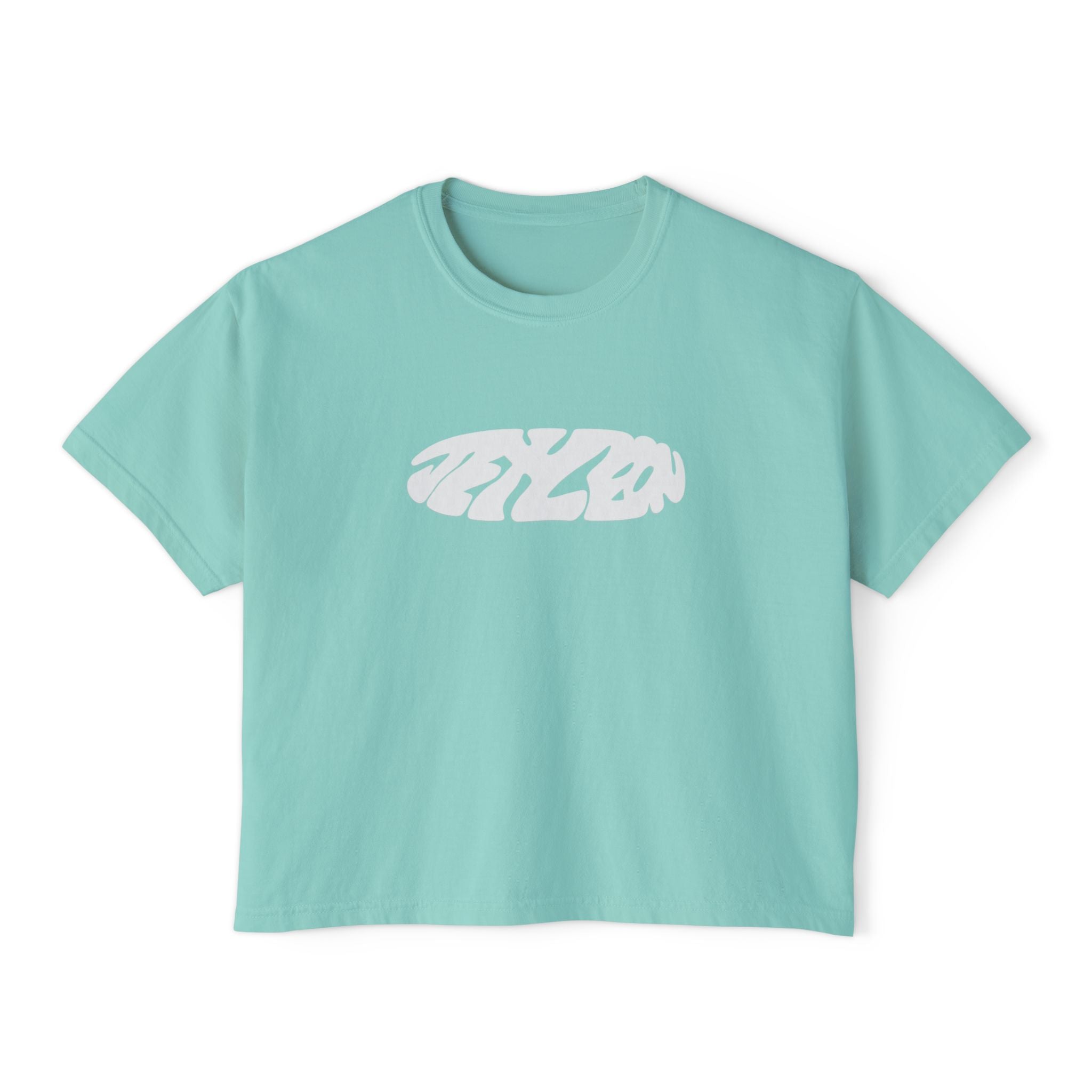 Jet Leon Women's Boxy Tee | Slightly Cropped Minimal Abstract Print