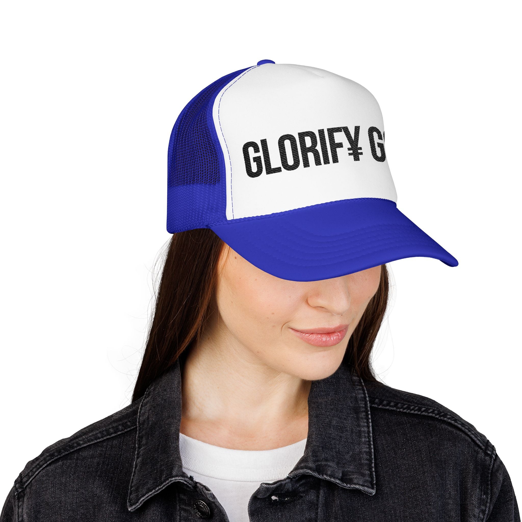 Glorify God trucker hat | Christian faith logo mesh cap