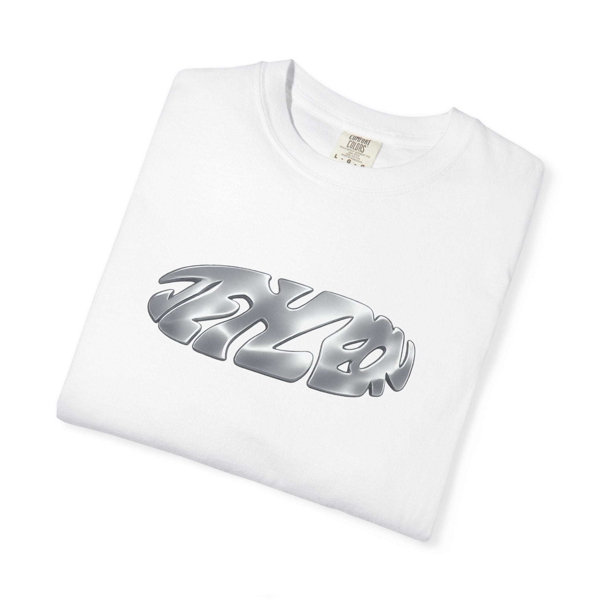 Glorify God Chrome Logo T-Shirt | Faith Typography Tee