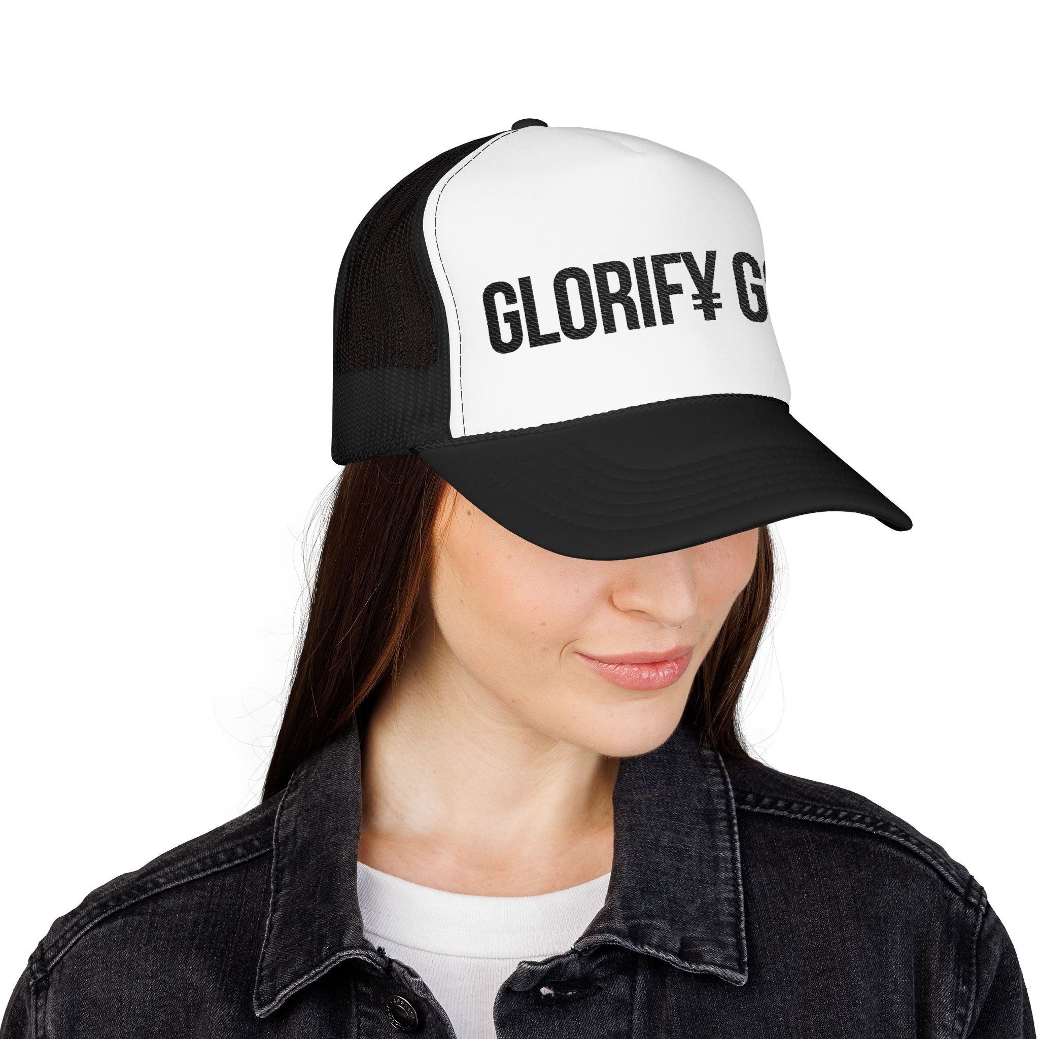 Glorify God Trucker Hat | Christian Faith Foam Mesh Cap