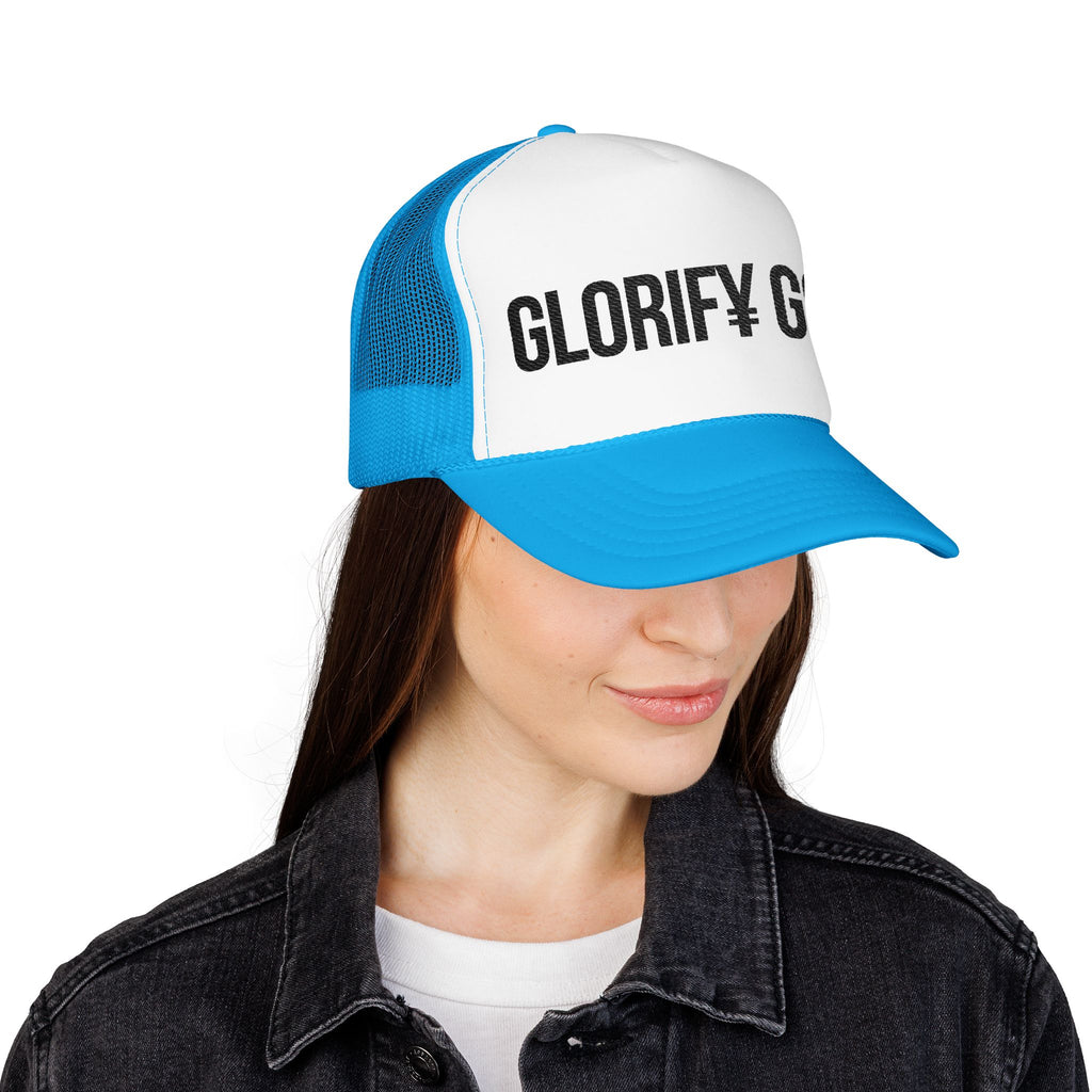 Glorify God trucker hat | Christian faith logo mesh cap