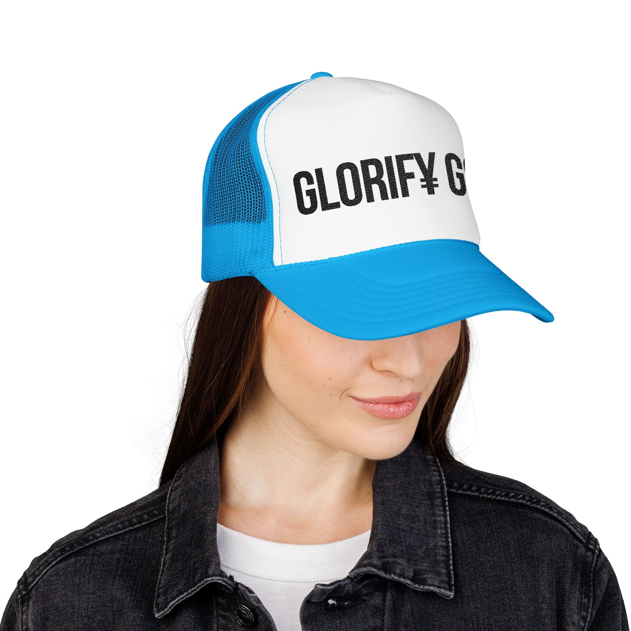Glorify God trucker hat | Christian faith logo mesh cap