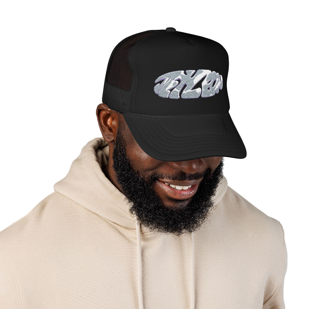 Jet Leon foam trucker hat | sparkly lettering