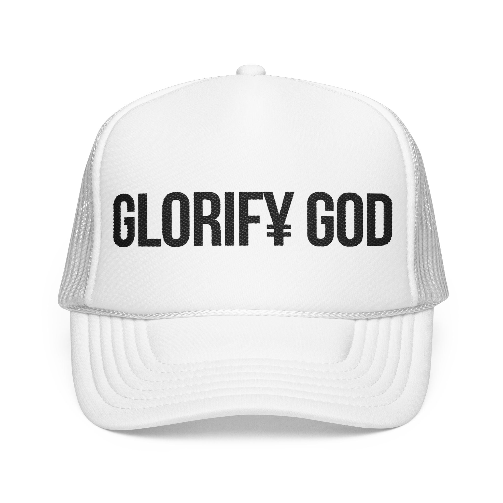 Glorify God Trucker Hat | Christian Faith Mesh Foam Cap