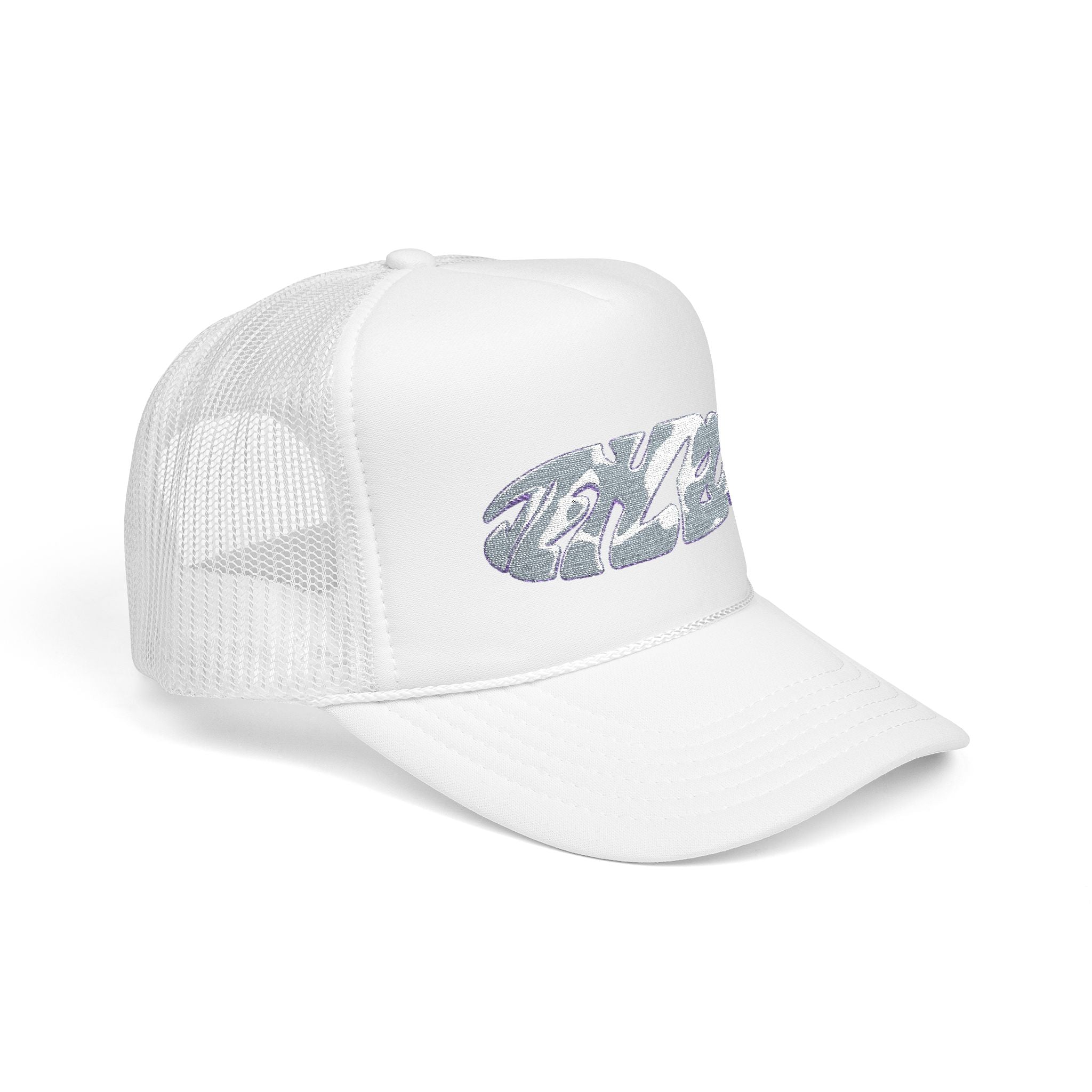 Jet Leon foam trucker hat | sparkly lettering