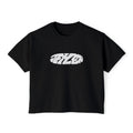 Jet Leon Women's Boxy Tee | Slightly Cropped Minimal Abstract Print