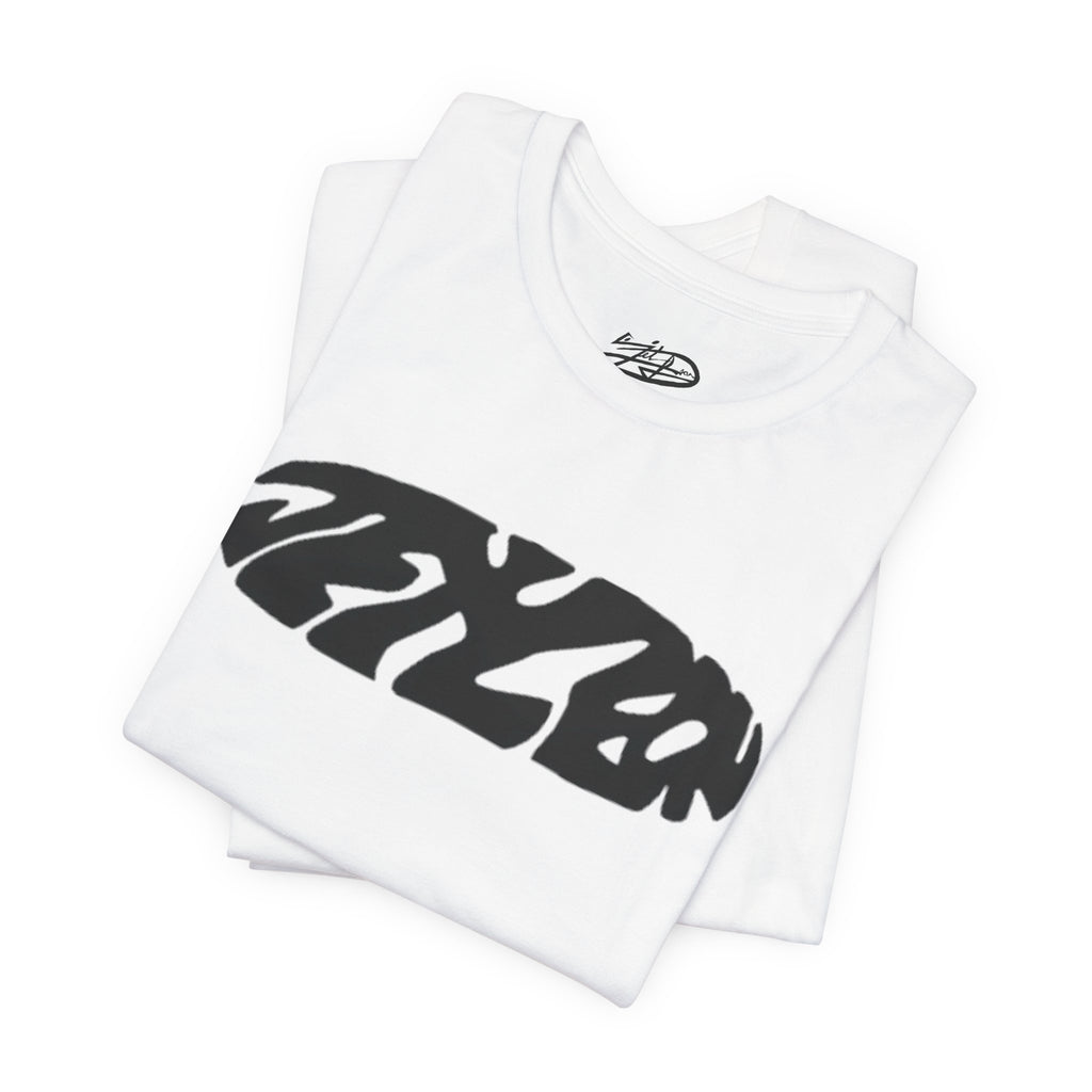 Abstract Logo T-Shirt | Retro Distorted Text Tee
