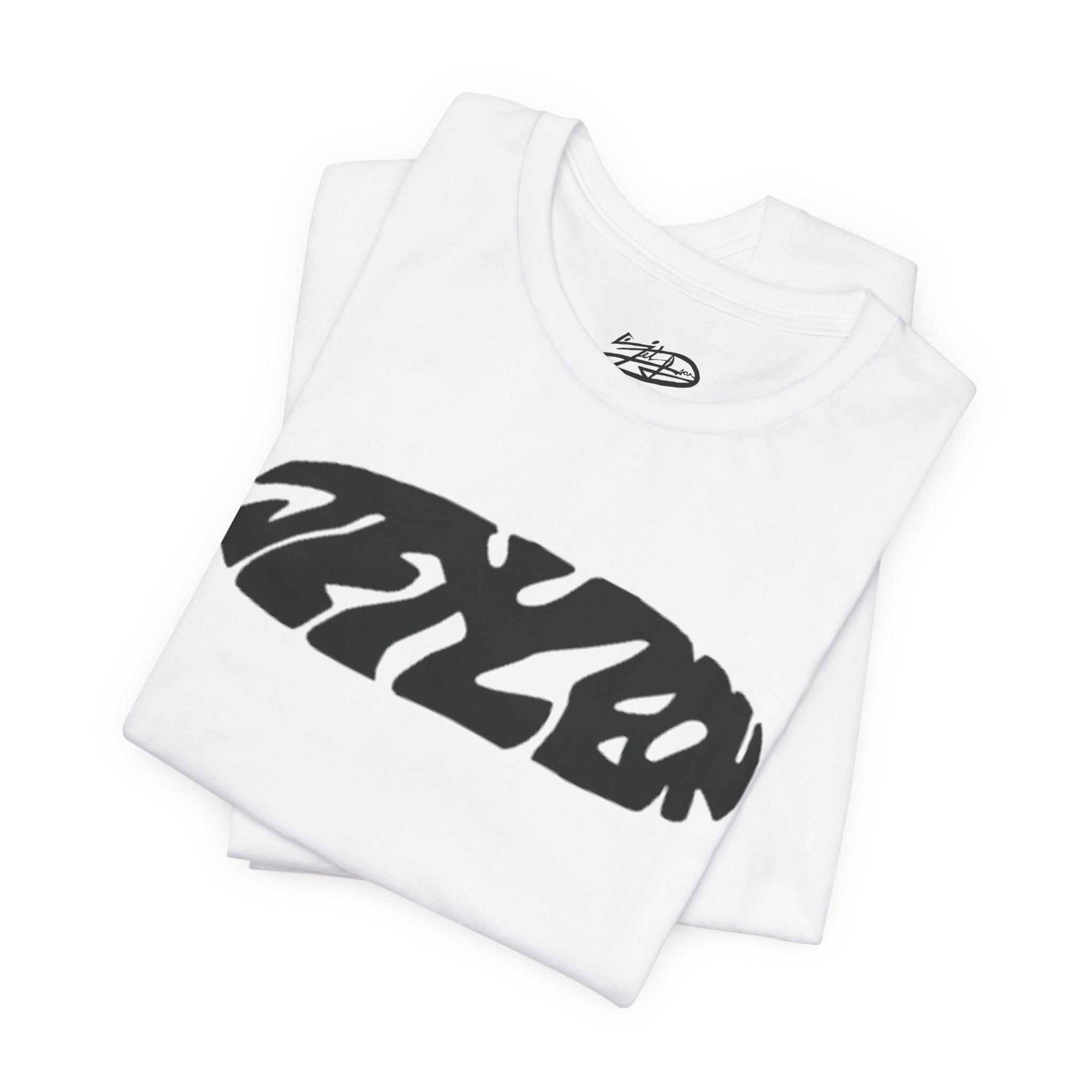 Abstract Logo T-Shirt | Retro Distorted Text Tee