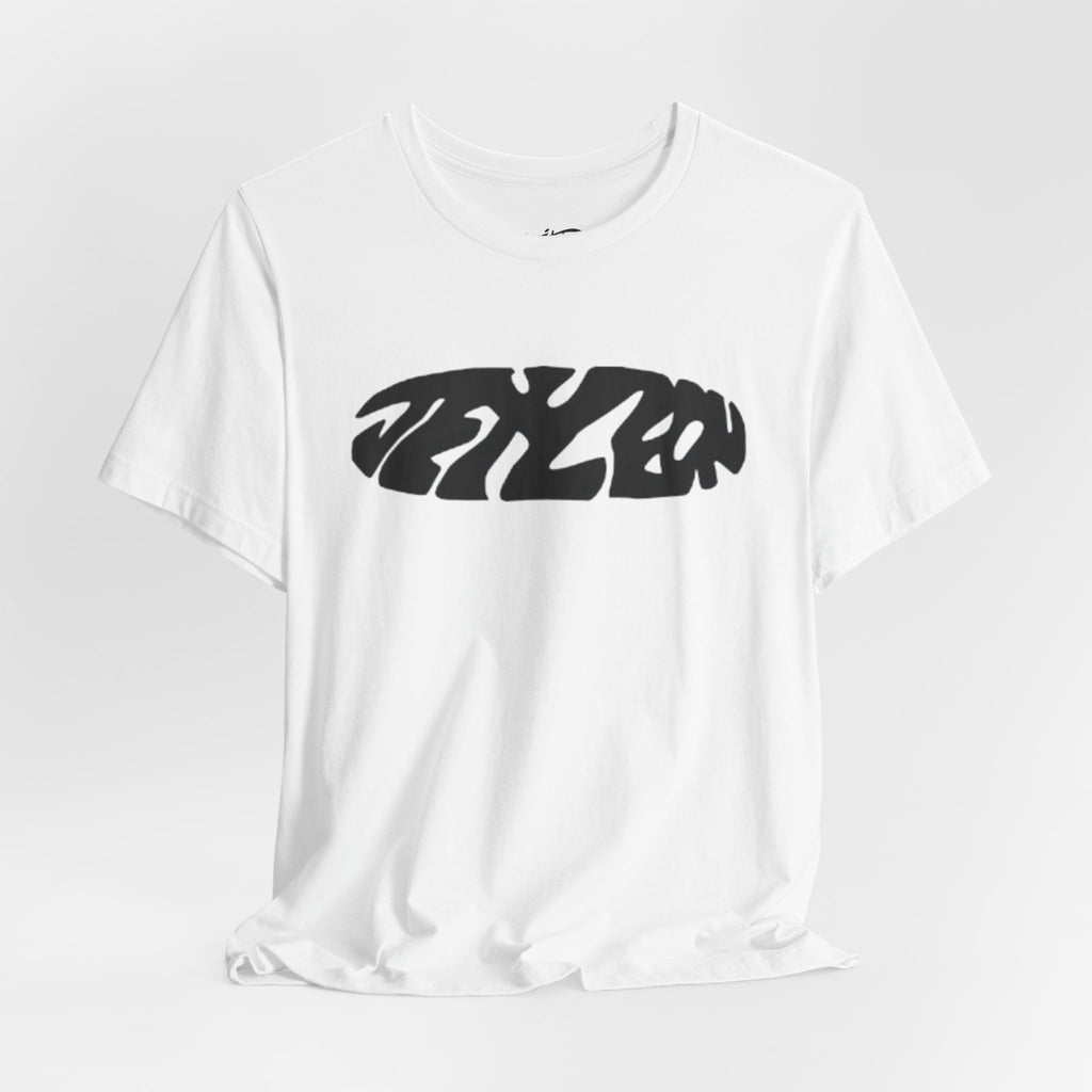 Abstract Logo T-Shirt | Retro Distorted Text Tee