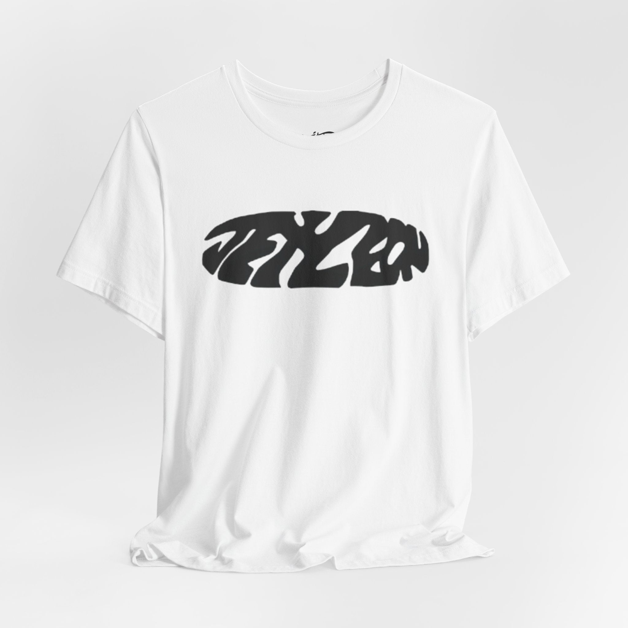 Abstract Logo T-Shirt | Retro Distorted Text Tee