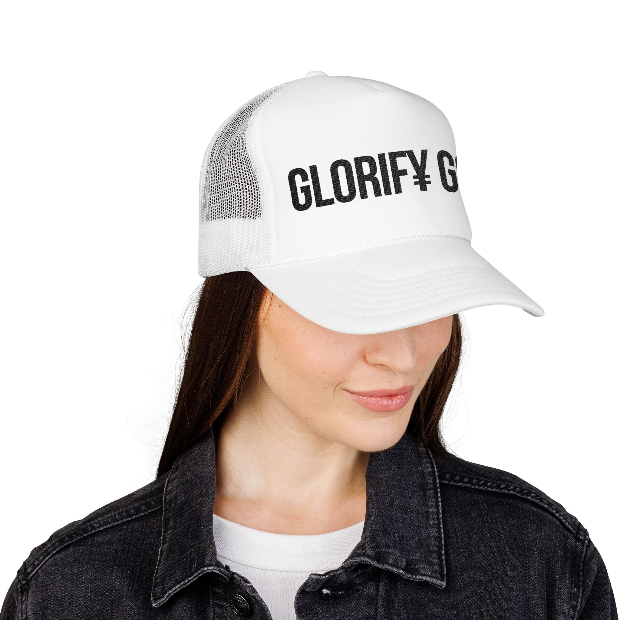 Glorify God Trucker Hat | Christian Faith Mesh Foam Cap