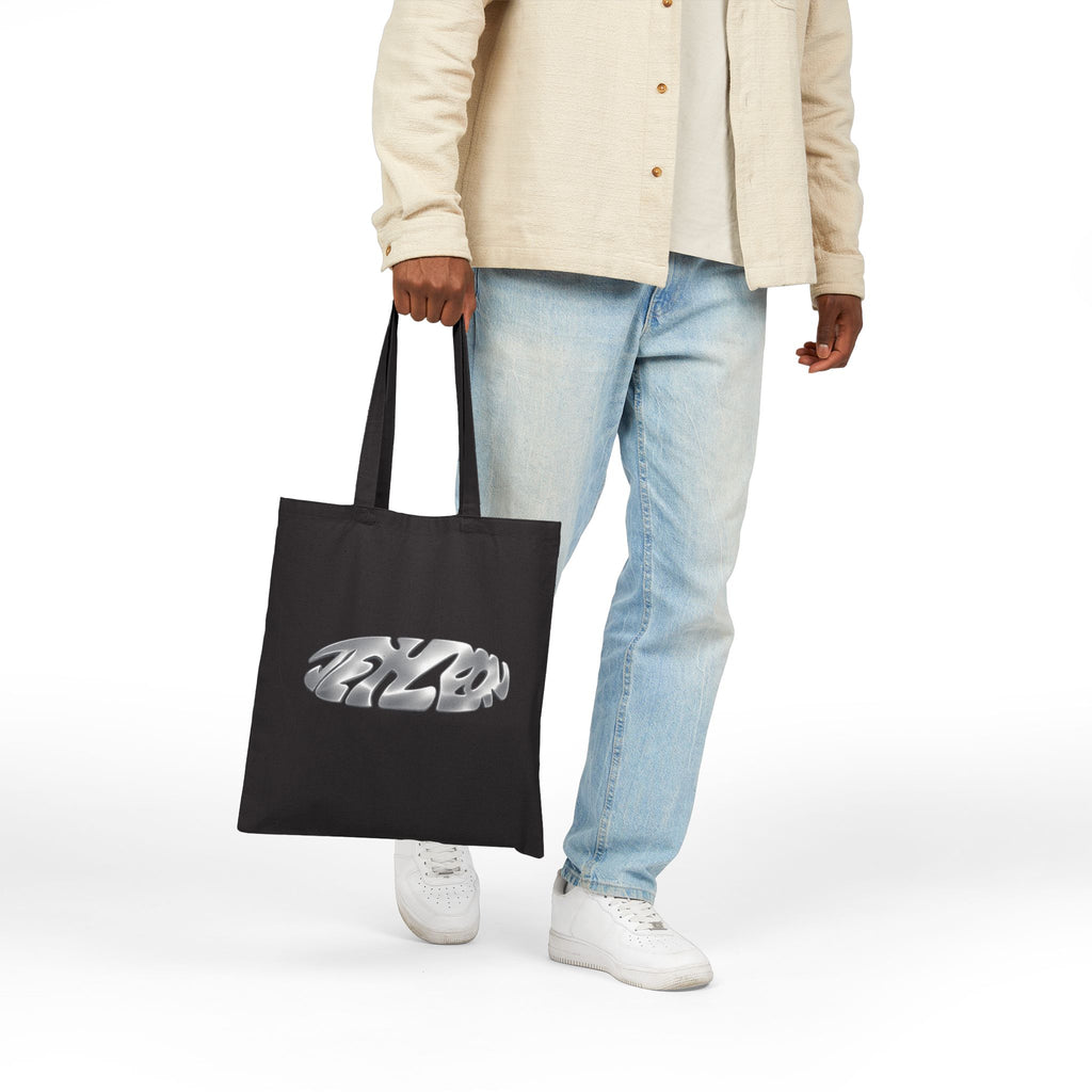 Glorify God Scripture Tote | Black Canvas Tote Bag