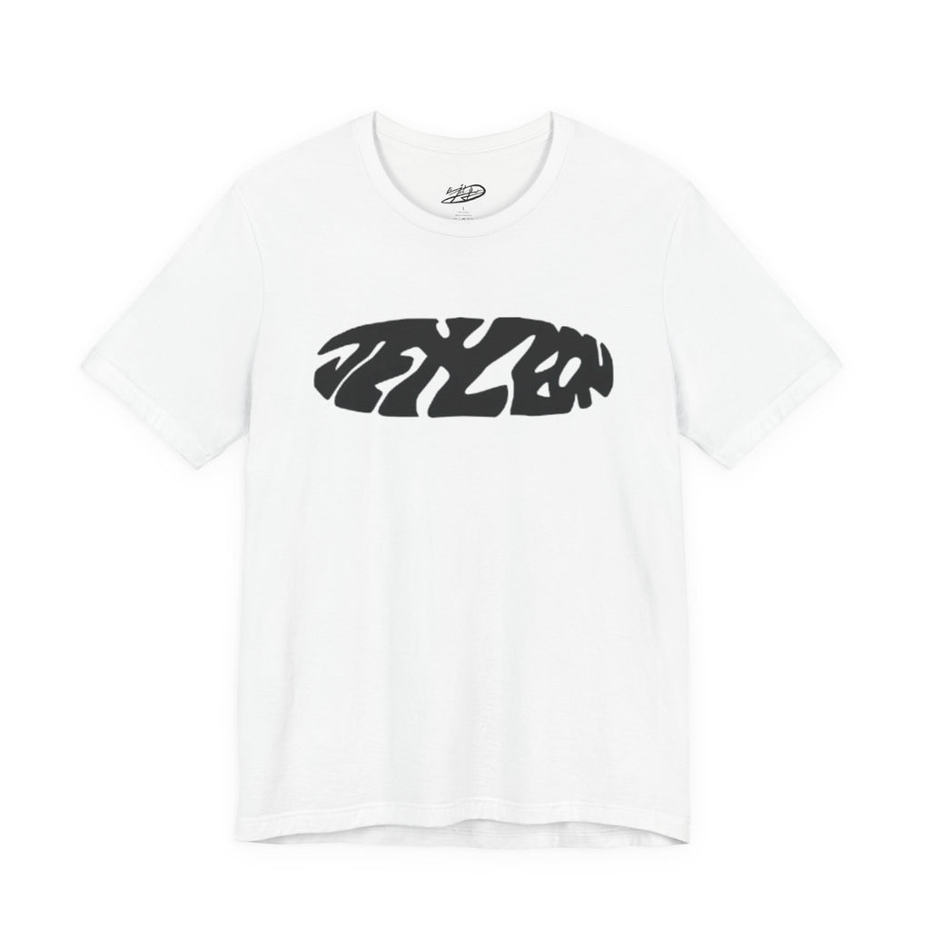 Abstract Logo T-Shirt | Retro Distorted Text Tee