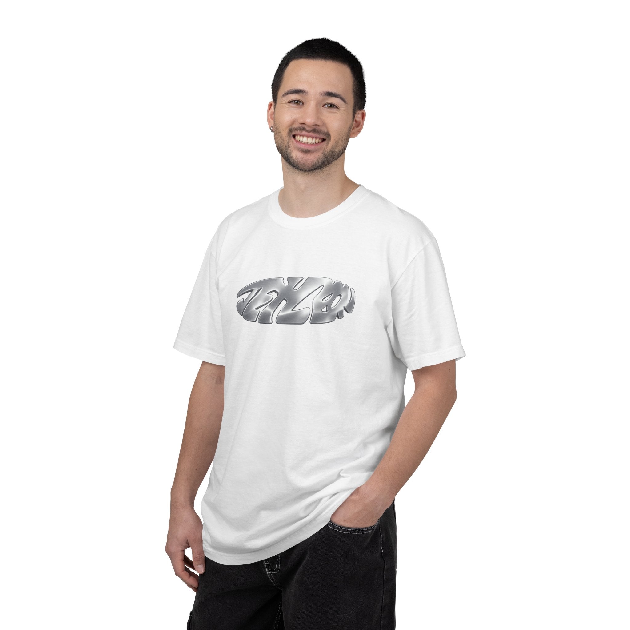 Glorify God Chrome Logo T-Shirt | Faith Typography Tee