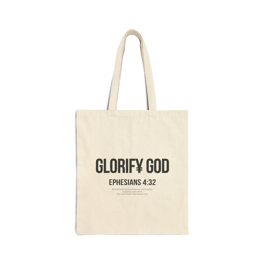 Glorify God Ephesians 4:32 Tote Bag | Scripture Canvas Tote
