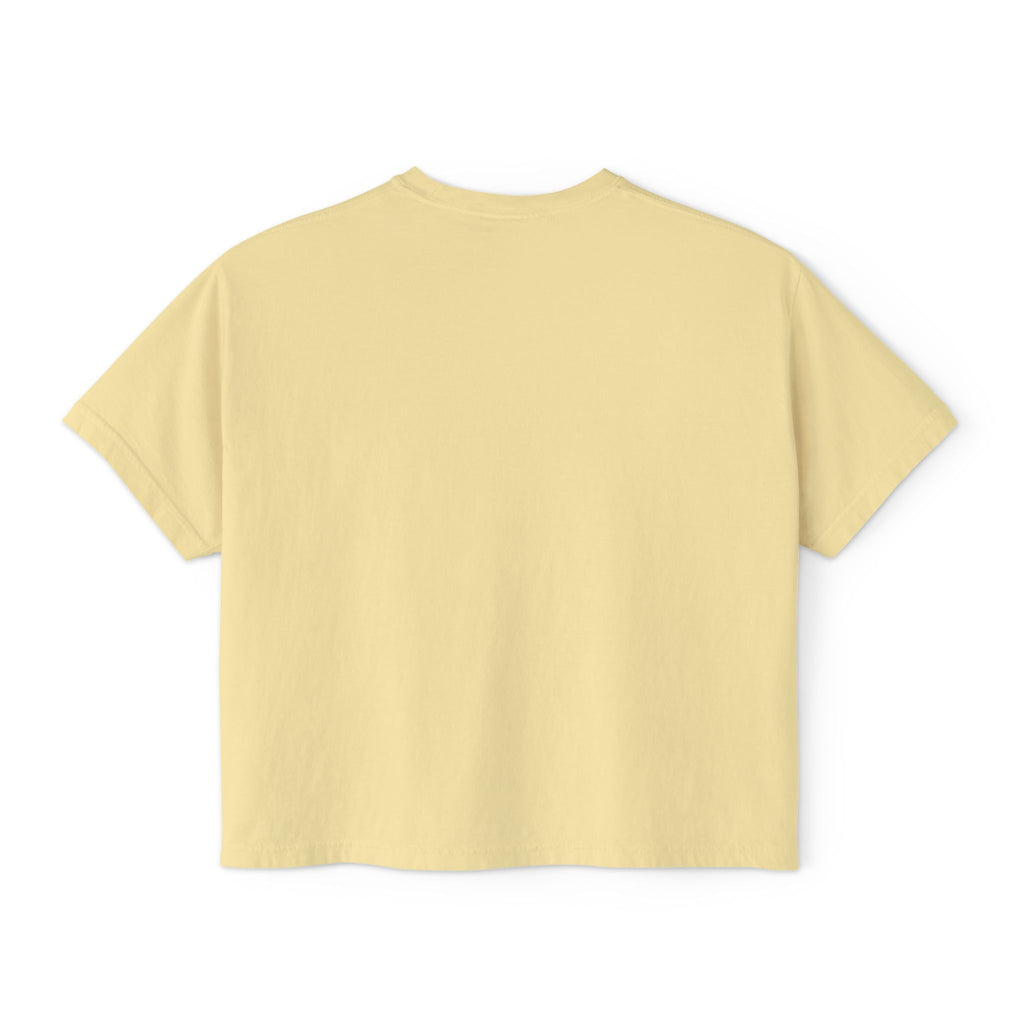 Jet Leon Women's Boxy Tee | Slightly Cropped Minimal Abstract Print