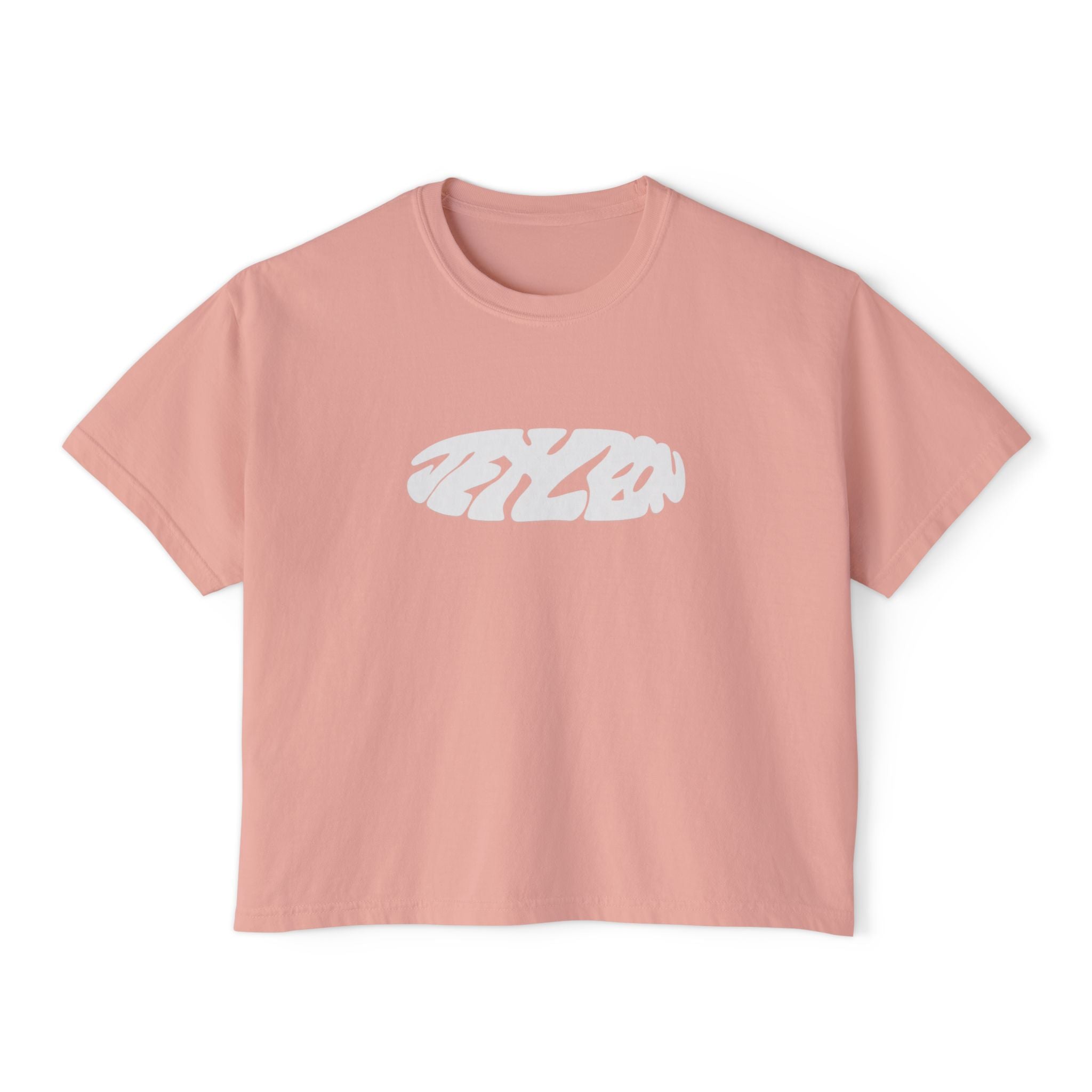 Jet Leon Women's Boxy Tee | Slightly Cropped Minimal Abstract Print