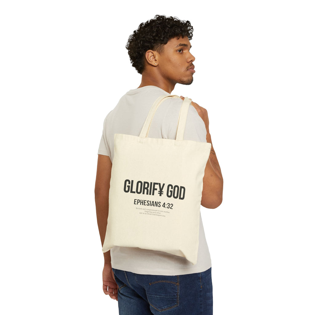 Glorify God Ephesians 4:32 Tote Bag | Scripture Canvas Tote