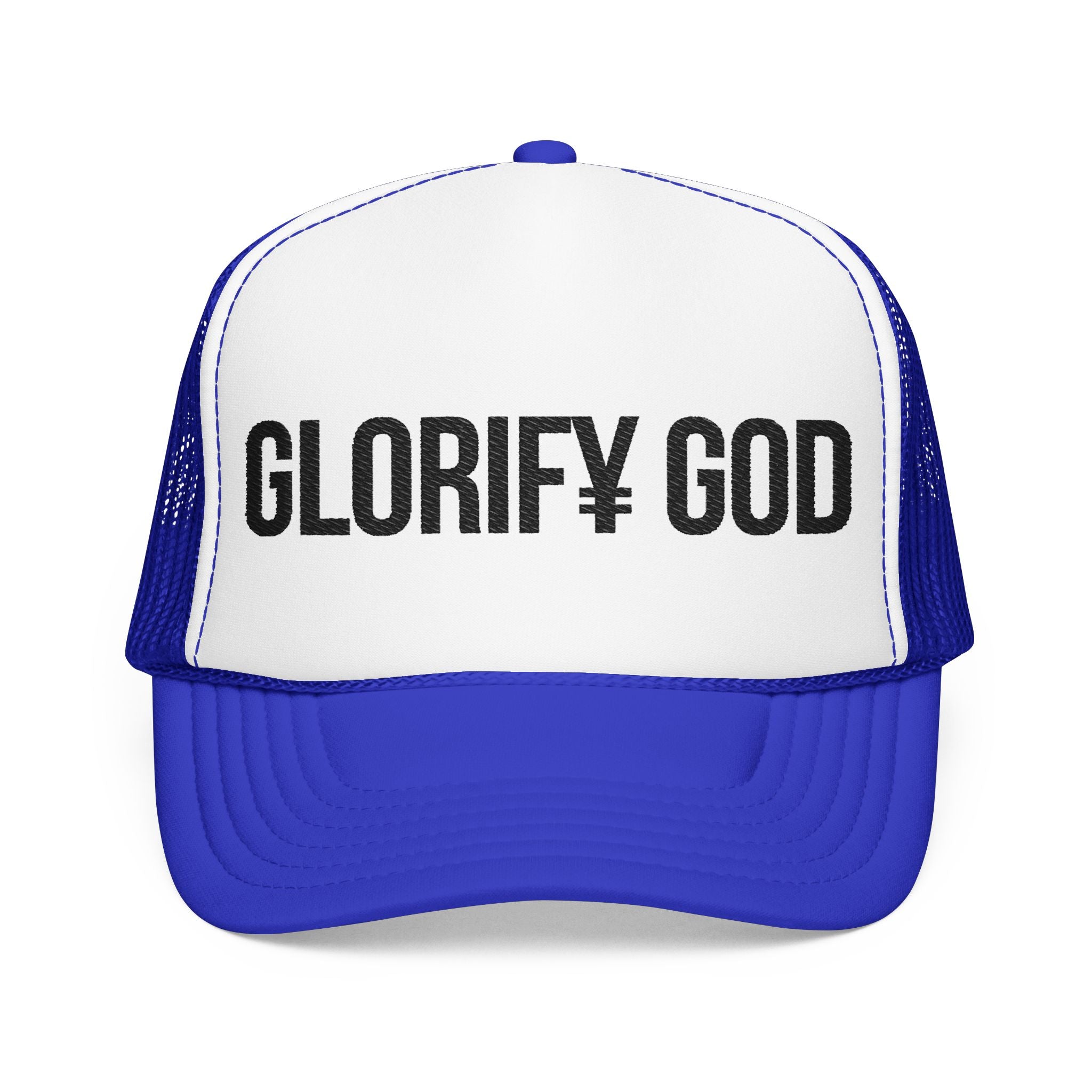 Glorify God trucker hat | Christian faith logo mesh cap