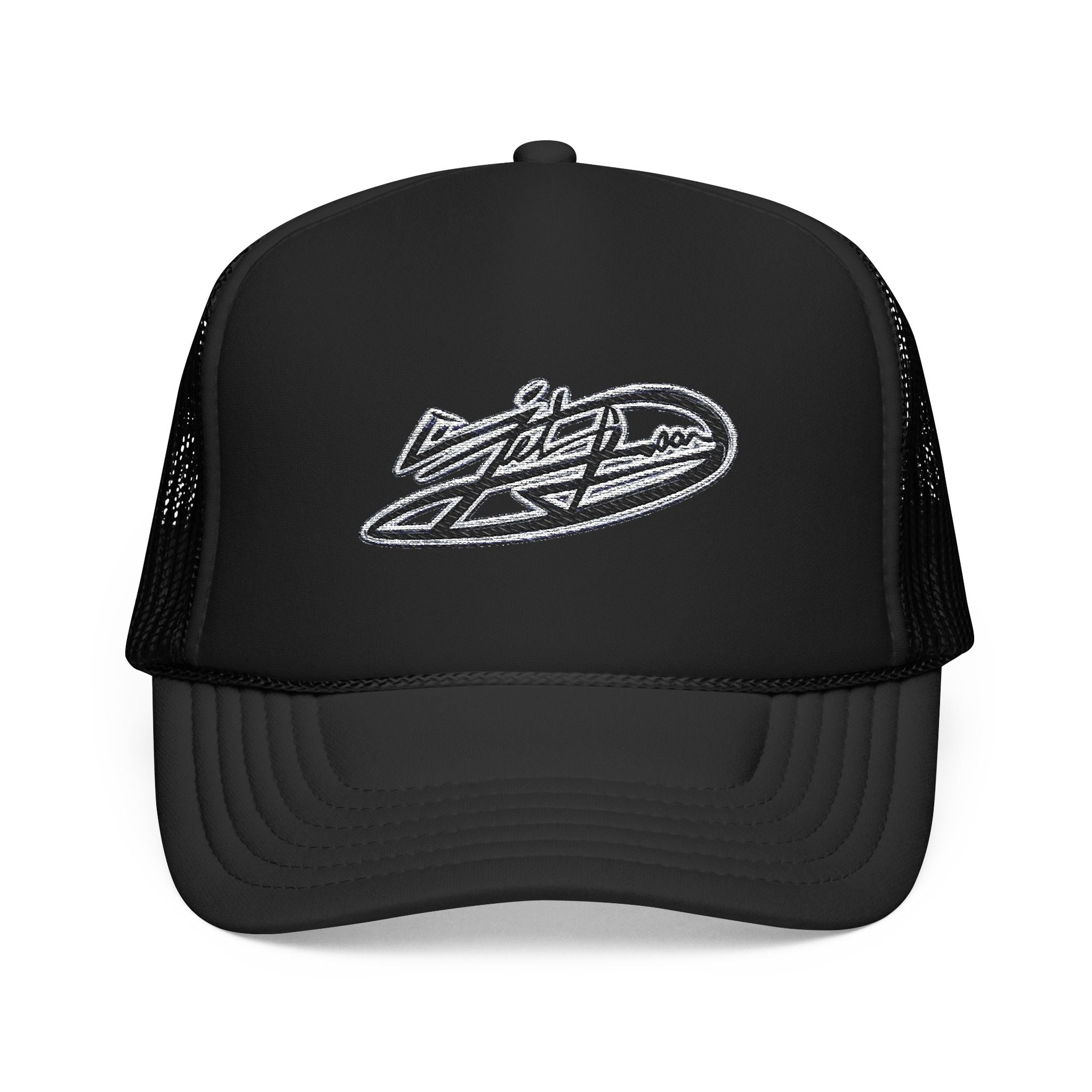 Jet Leon Designs Logo Foam Trucker Hat | Embroidered Skate Patch