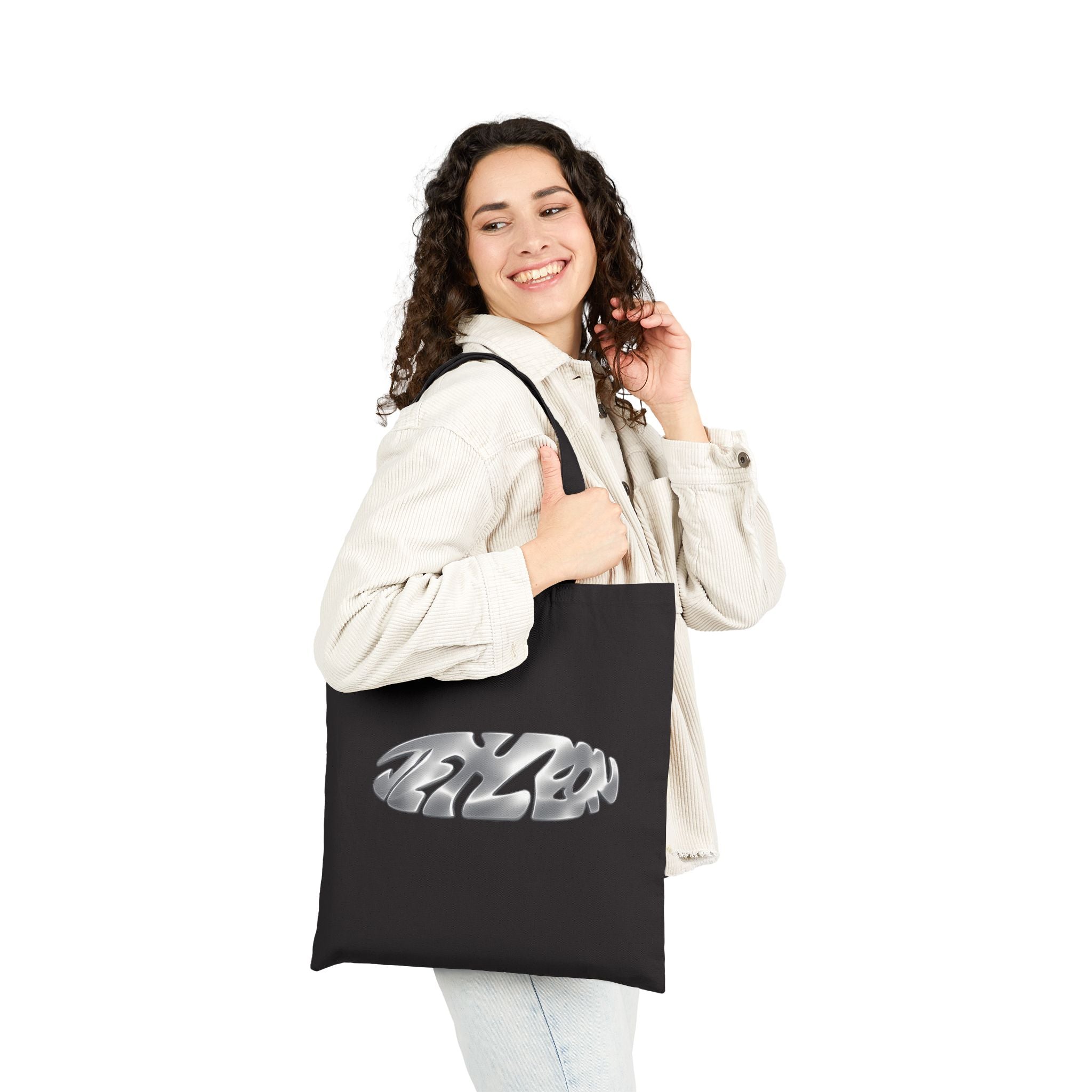 Glorify God Scripture Tote | Black Canvas Tote Bag