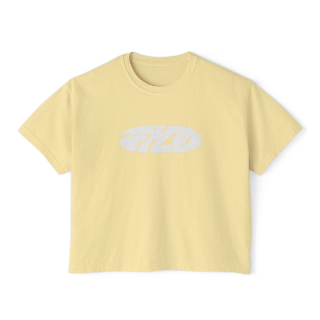 Jet Leon Women's Boxy Tee | Slightly Cropped Minimal Abstract Print