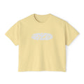 Jet Leon Women's Boxy Tee | Slightly Cropped Minimal Abstract Print