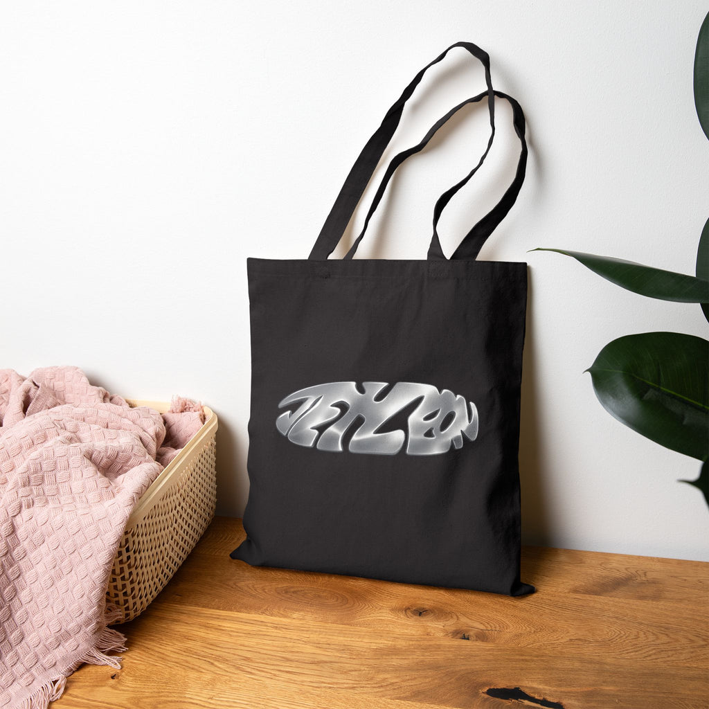 Glorify God Scripture Tote | Black Canvas Tote Bag