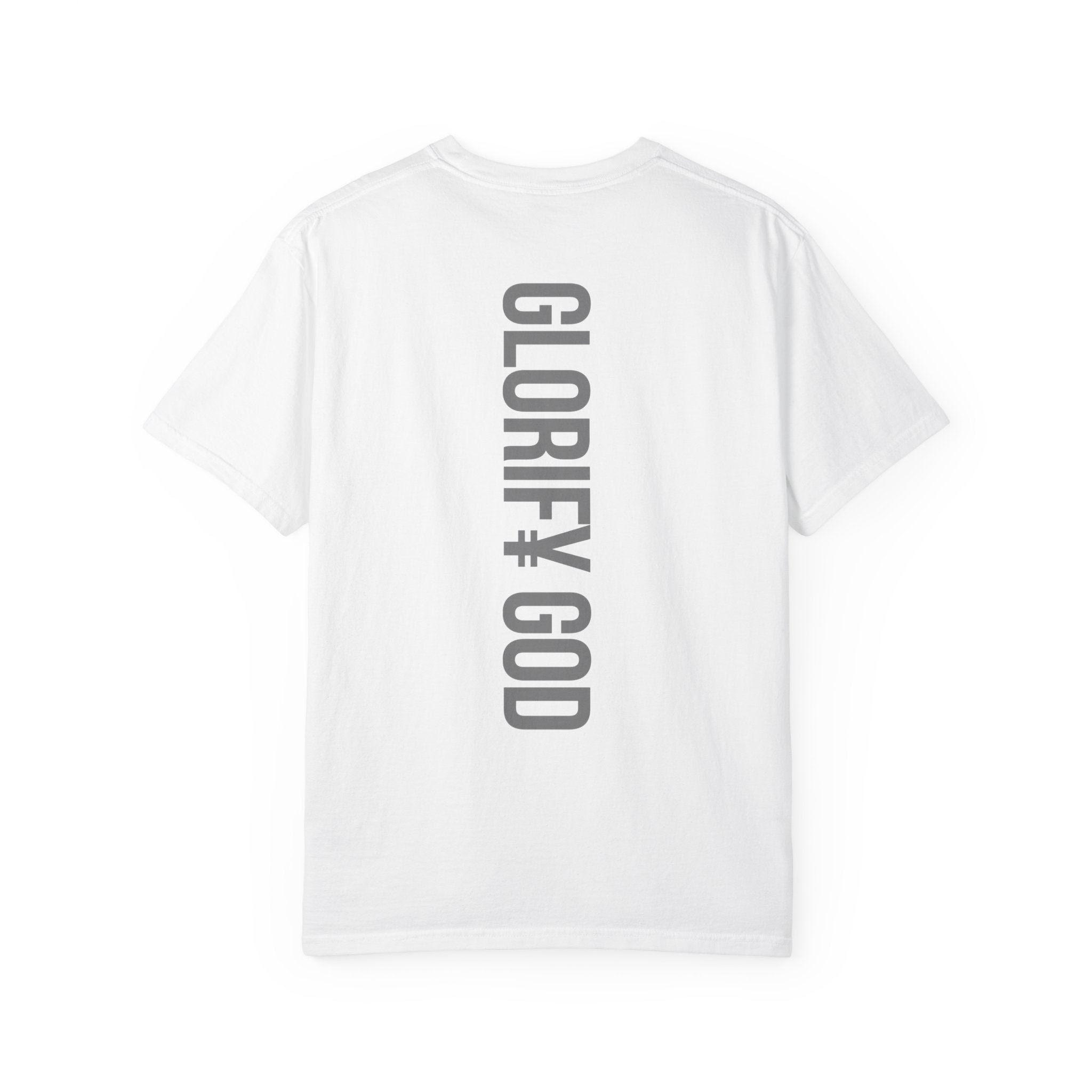 Glorify God Chrome Logo T-Shirt | Faith Typography Tee